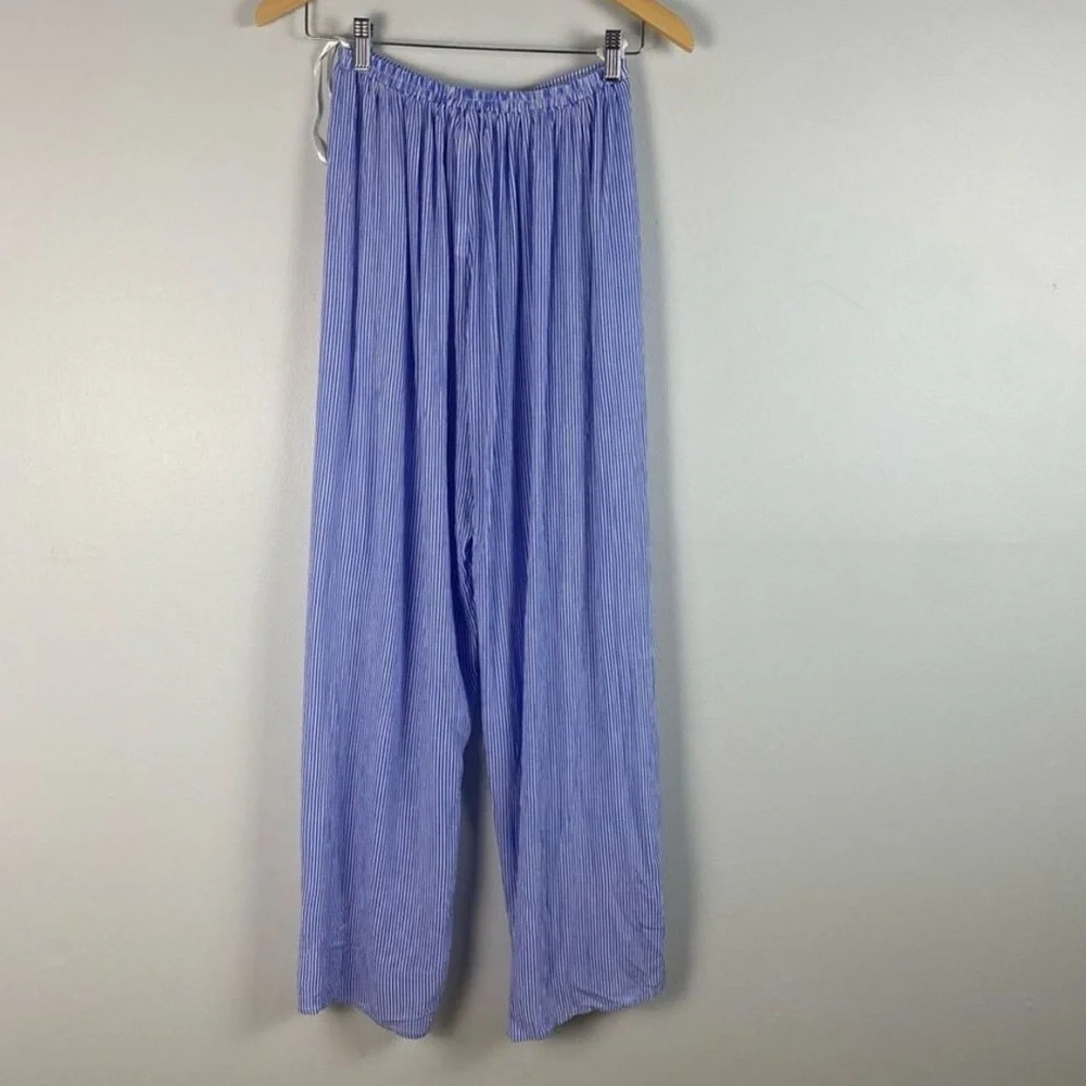 Faithfull The Brand Striped Flow Beach Montero Coverup Pants size Small